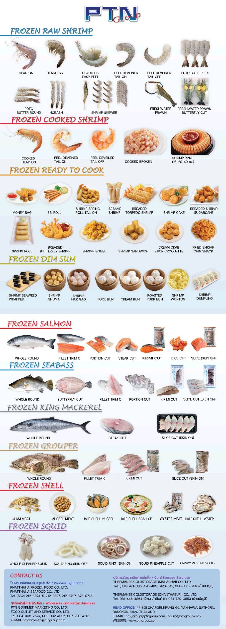 Frozen Shrimp Frozen Fish Value Added Products