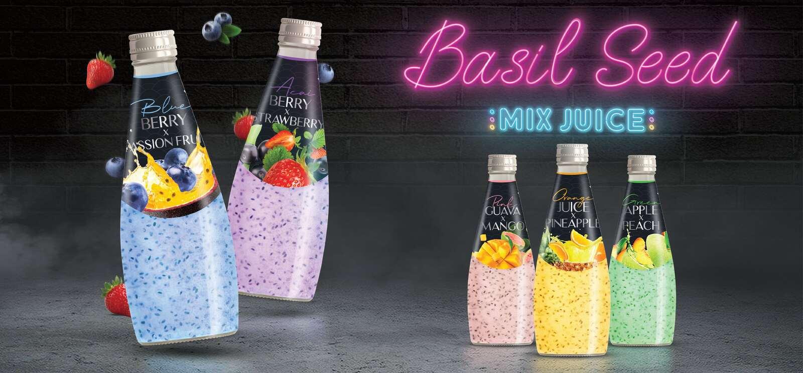 BASIL SEED DRINK - MIXED JUICE