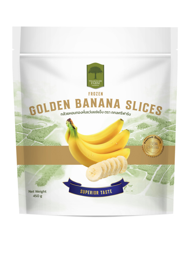 Frozen Golden Banana Slices
