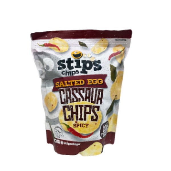 Stip’s Chips Salted Egg Cassava Chips Spicy 200g