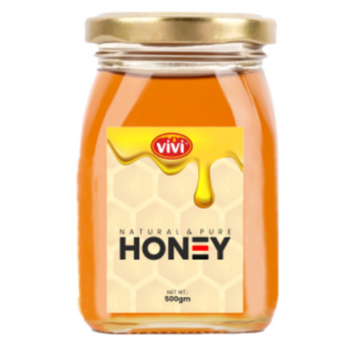 500gm square glass jar