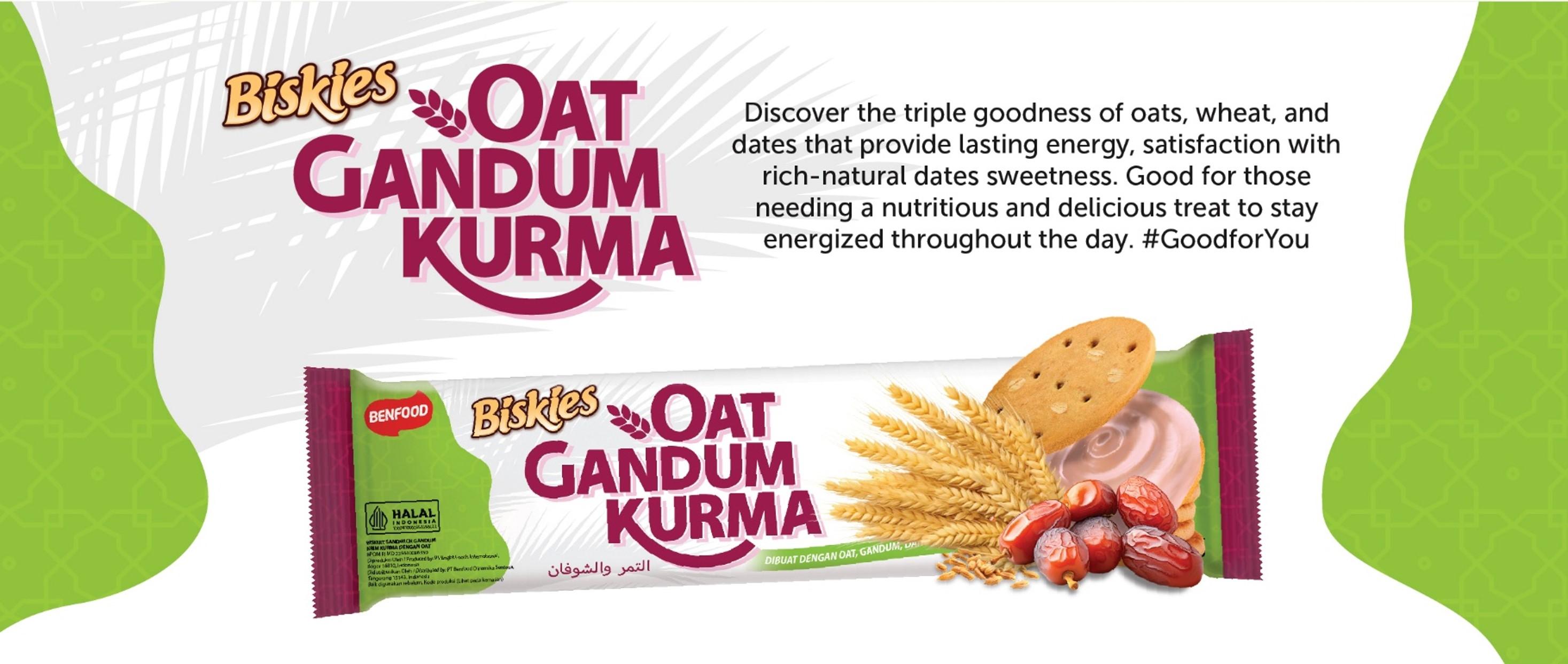Biskies Oat Gandum Kurma Sandwich Crackers