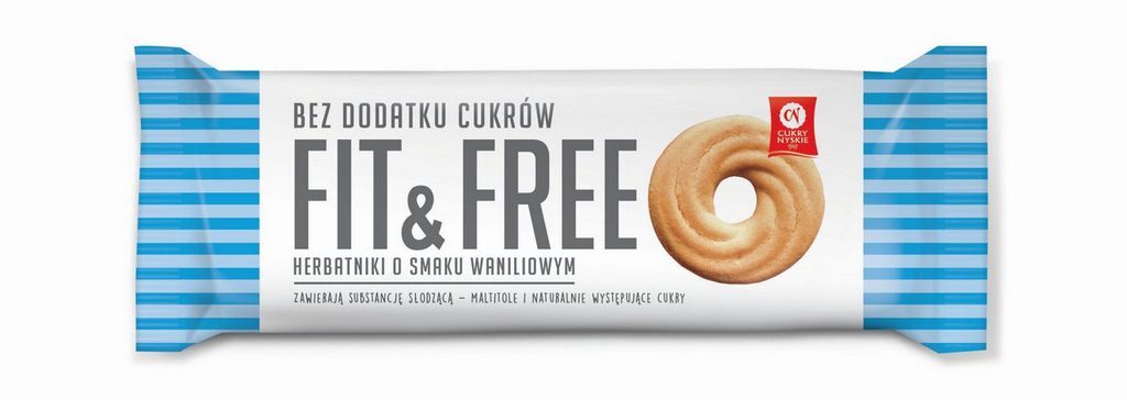Fit&Free Biscuits with vanilla; chocolate; lemon flavour (no sugar added)