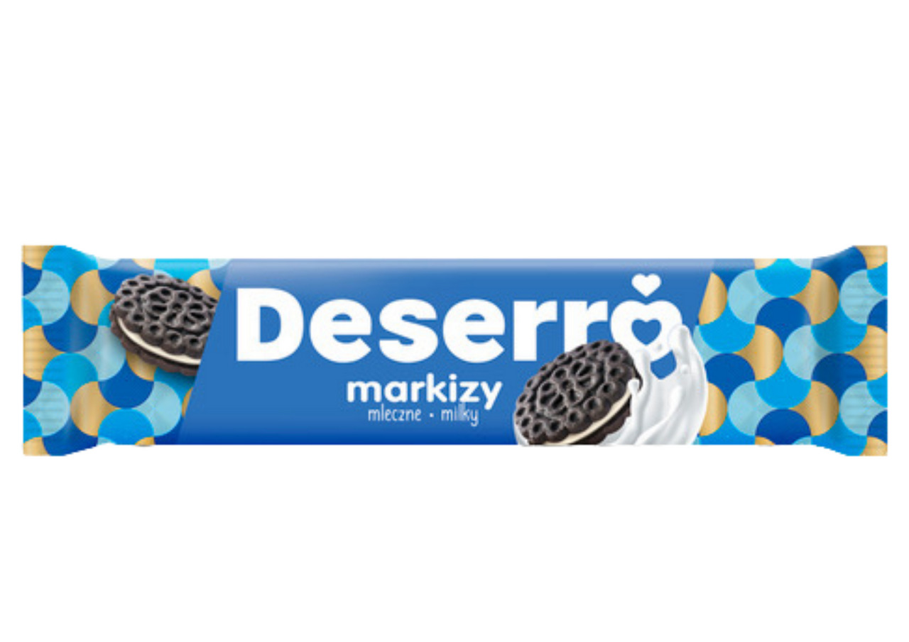 Deserro with MILK; PEANUT; HALVA; CHOCOLATE cream sandwiches 120G;135G