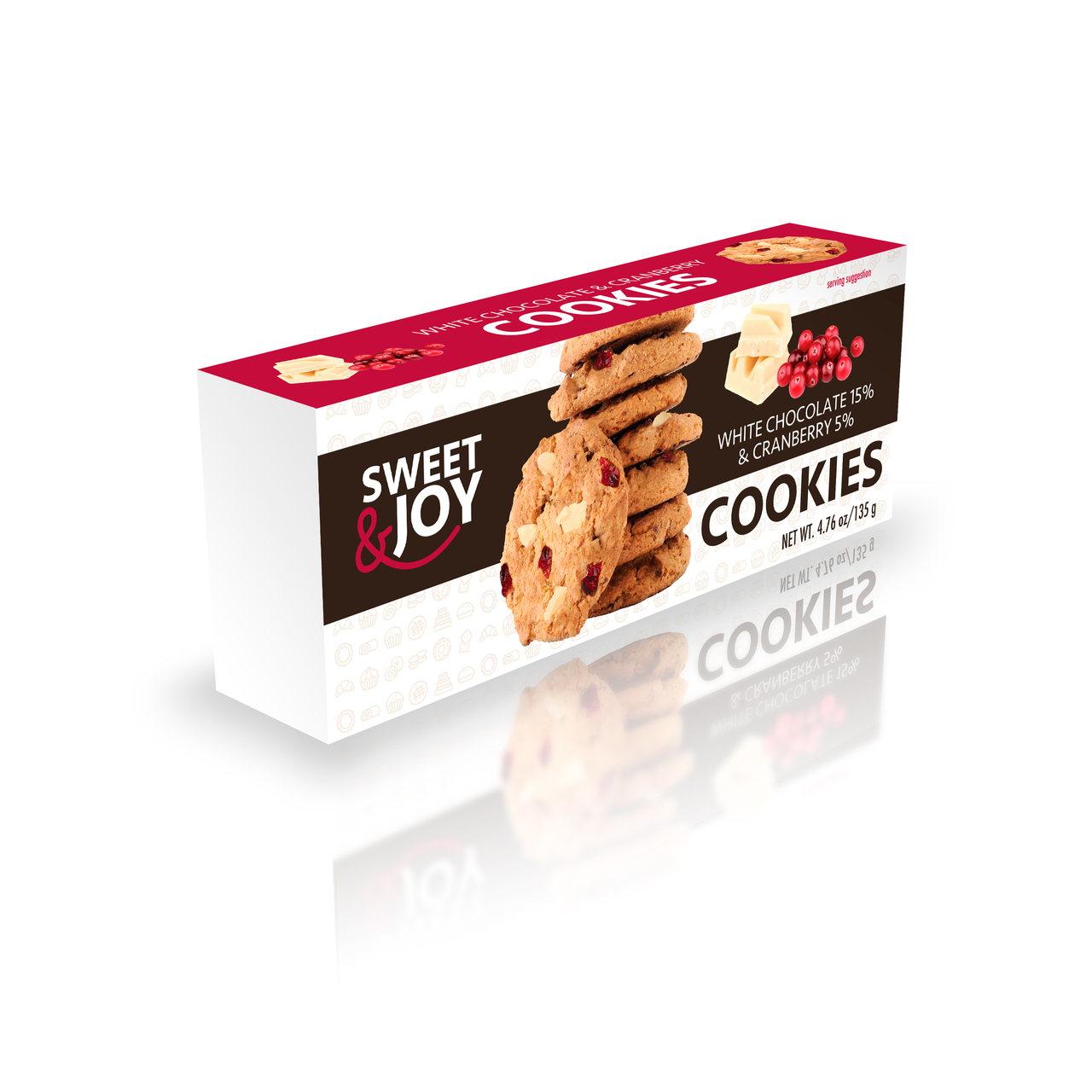 Cookies with White Chocolate & Craberries
