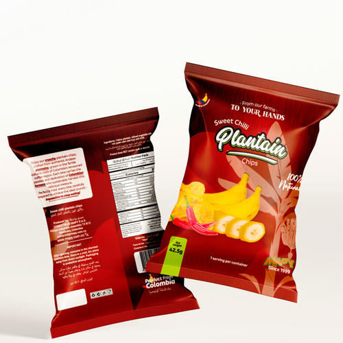 Sweet chili plantain chips