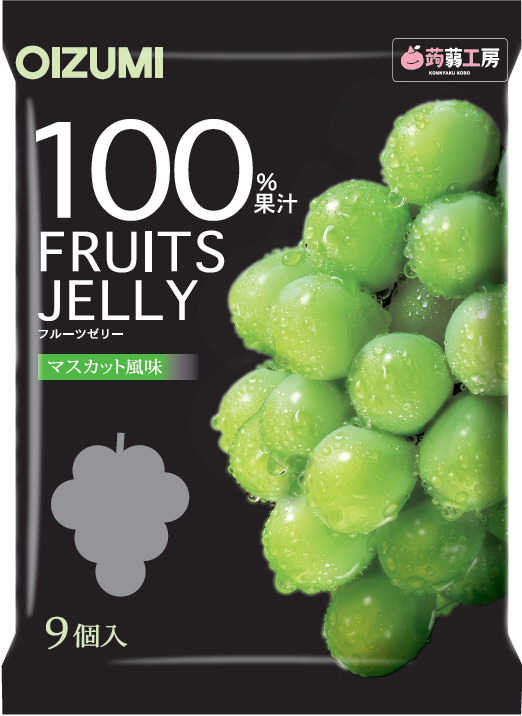 100% fruit juice jelly; muscat flavor