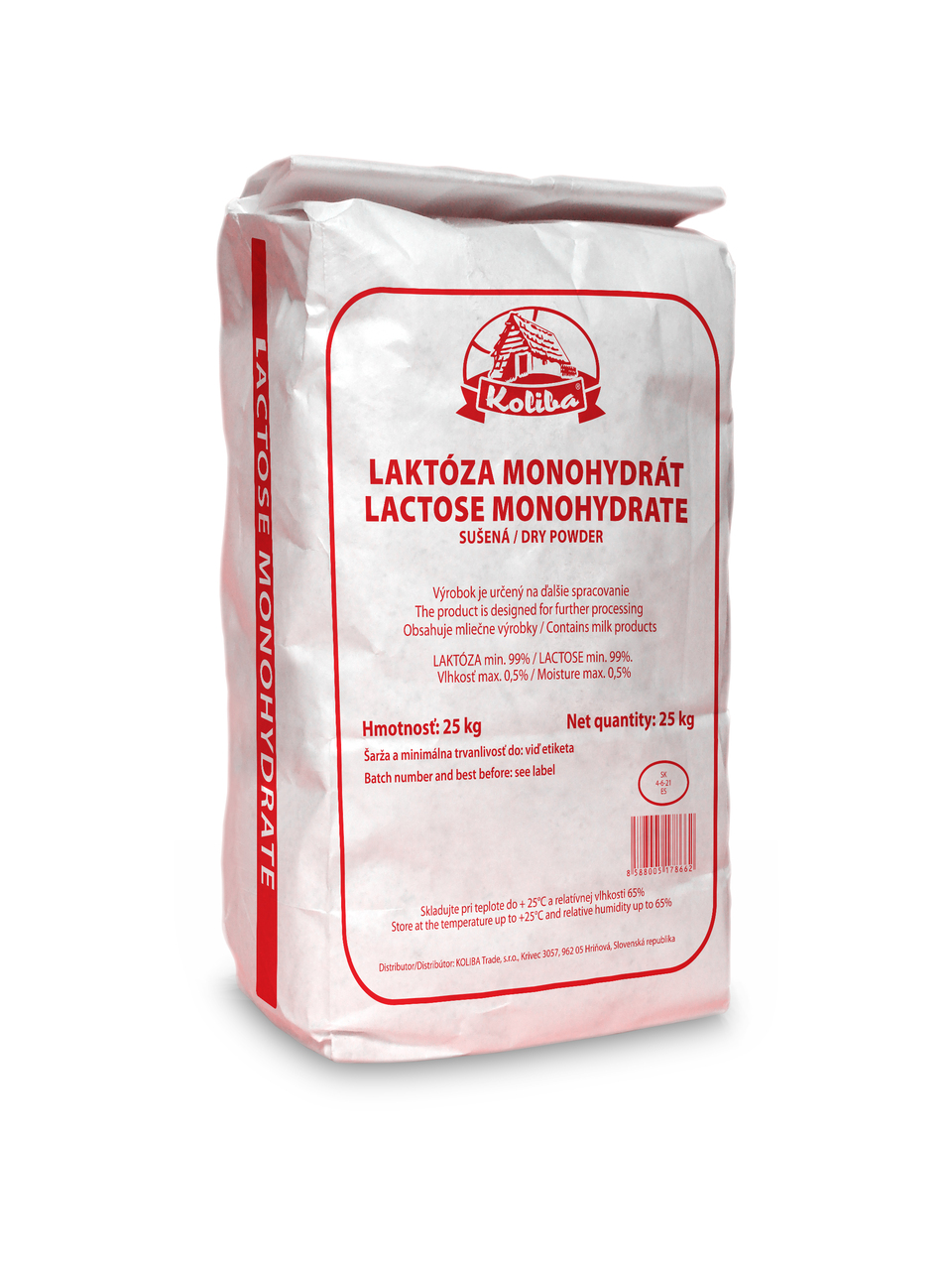 Dried lactose monohydrate