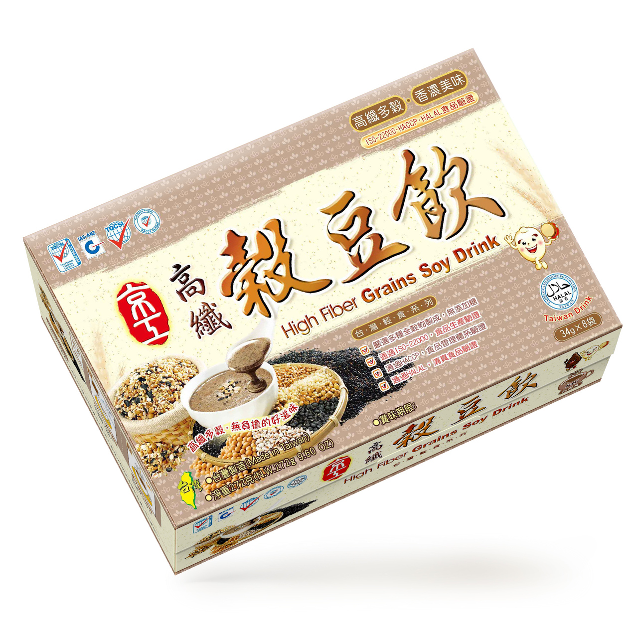 High Fiber Grains Soy Drink