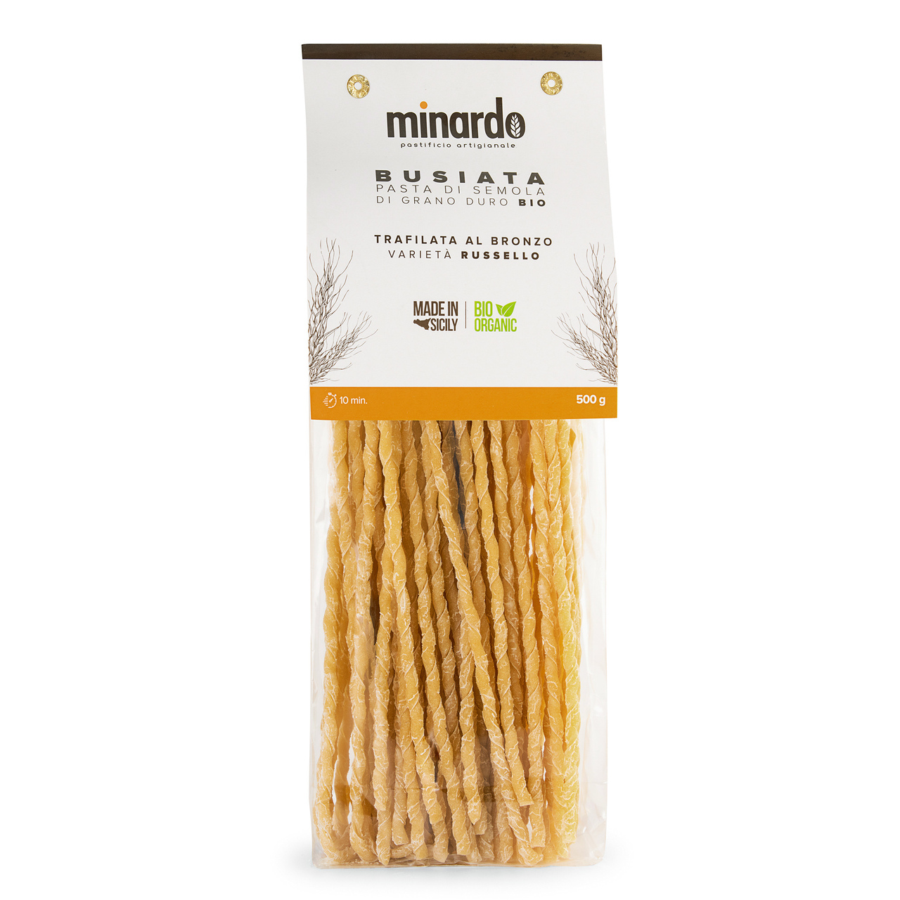 BUSIATA NOODLE (SPECIAL SHAPE) ITALIAN DURUM WHEAT ORGANIC PASTA TOP LABEL