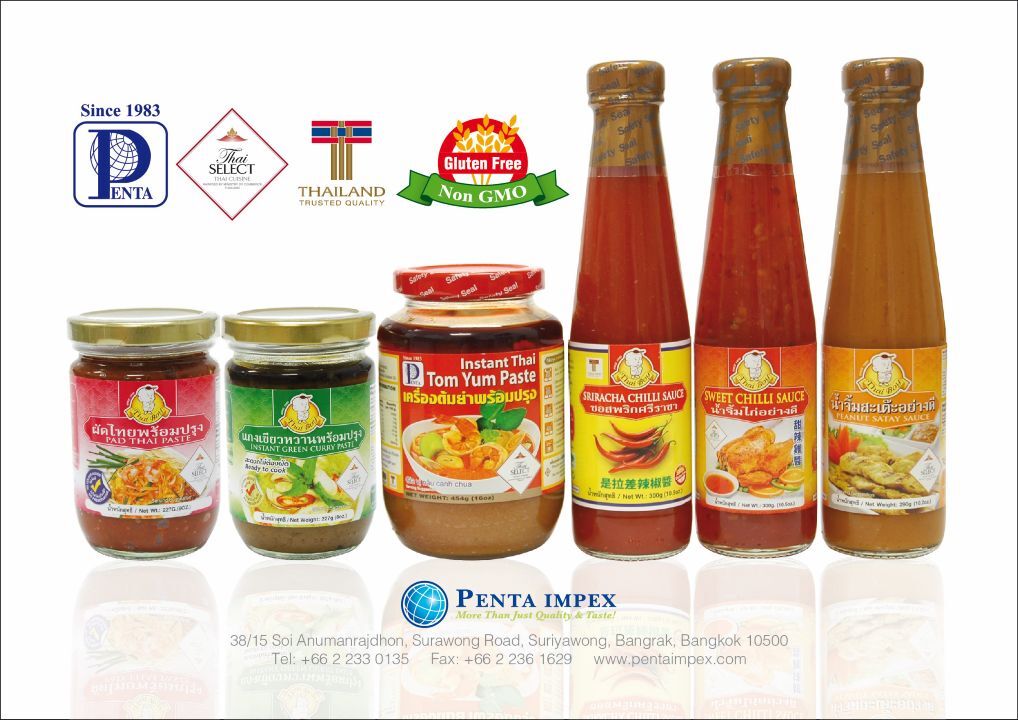Condiments and Sauces for Thai Menu