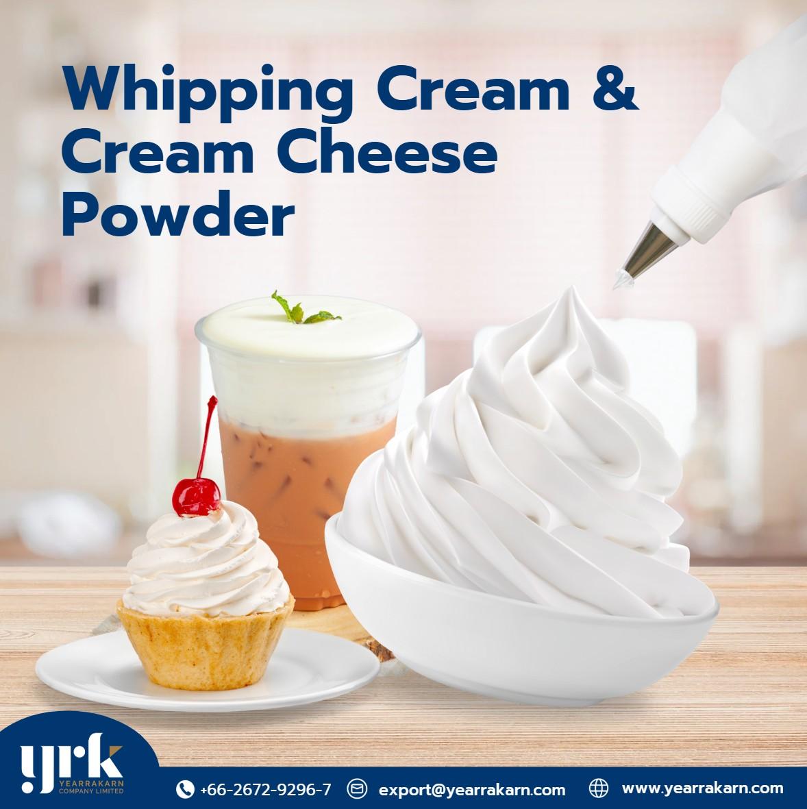 1.Whipping Cream & Cream Cheese powder