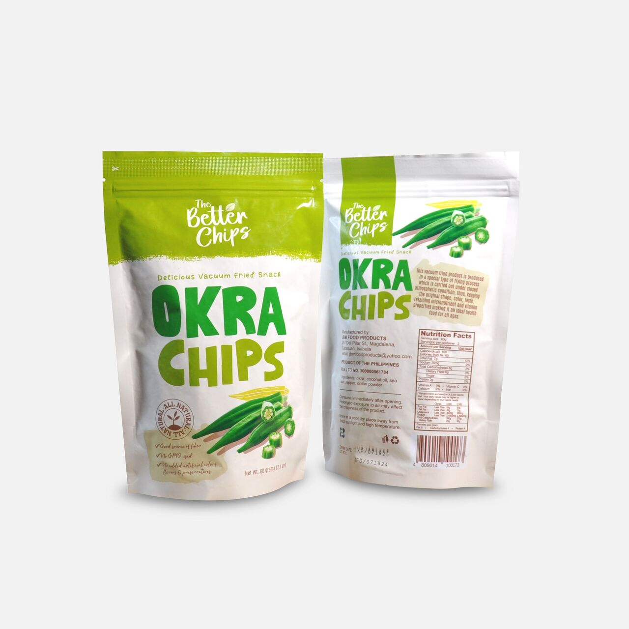The Better Chips - Okra Chips