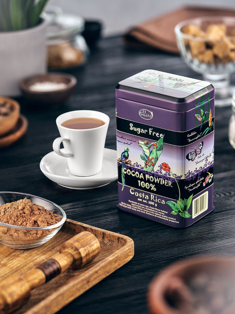 UNSWEETENED COCOA POWDER; GOURMET SUGAR FREE COCOA POWDER FROM COSTA RICA