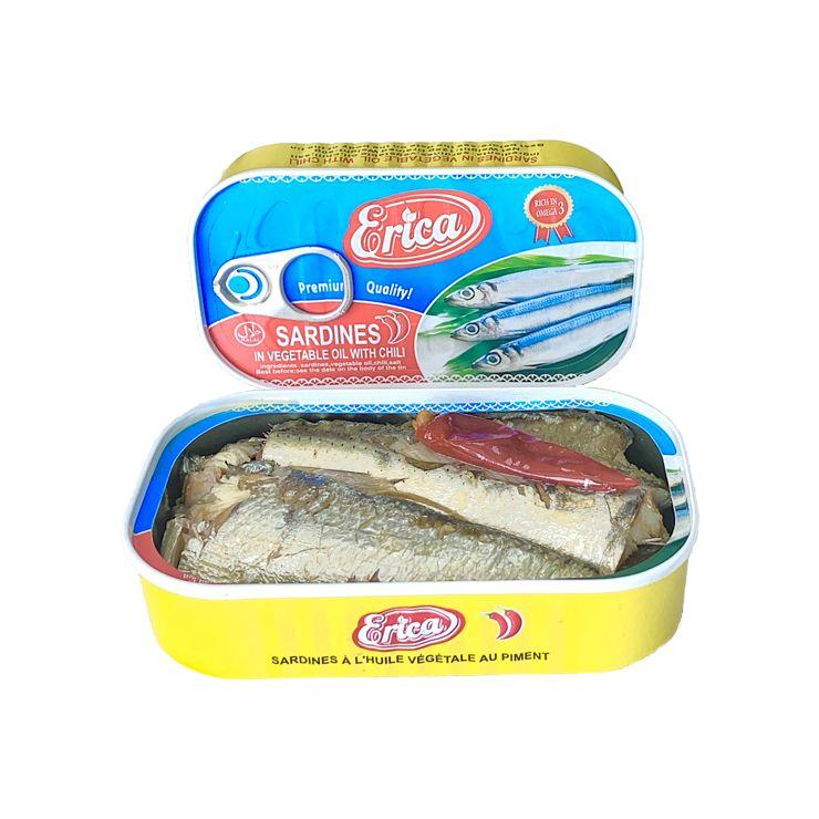 Canned sardines in vegetable oil
