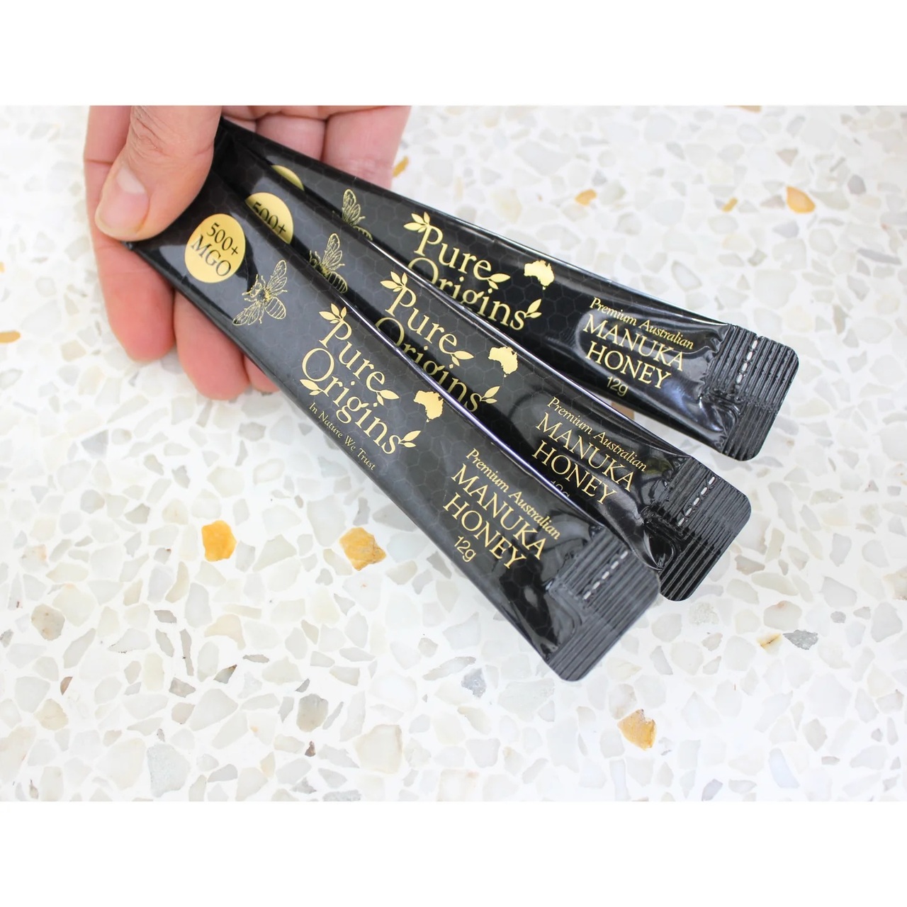 Pure Origins Australian Manuka 500+ MGO Honey Sachets - Retail Pack (9/pk)