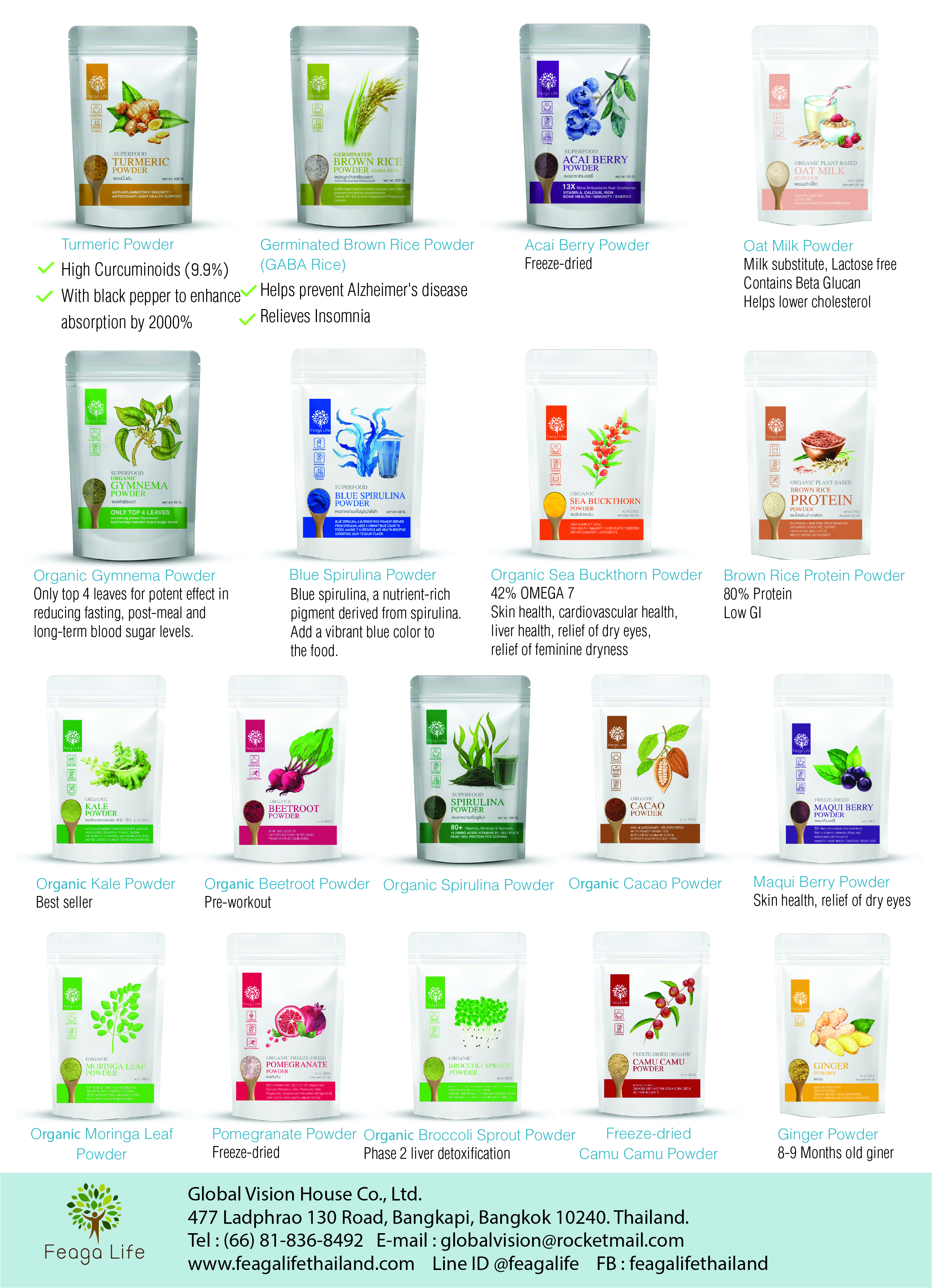 Feage Life Organic Superfood Powders