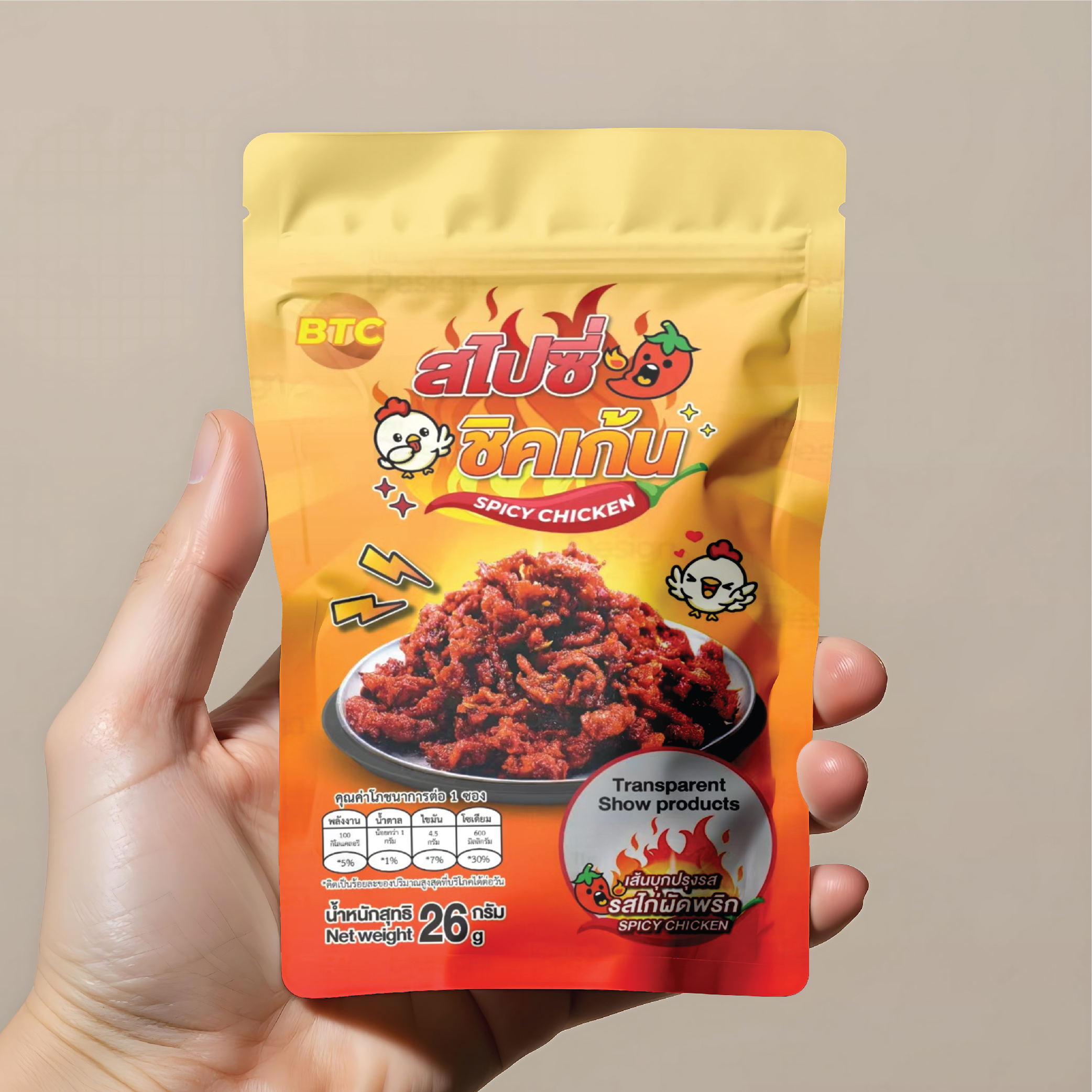 KONJAC NOODLES SPICY CHICKEN FLAVOR BTC BRAND