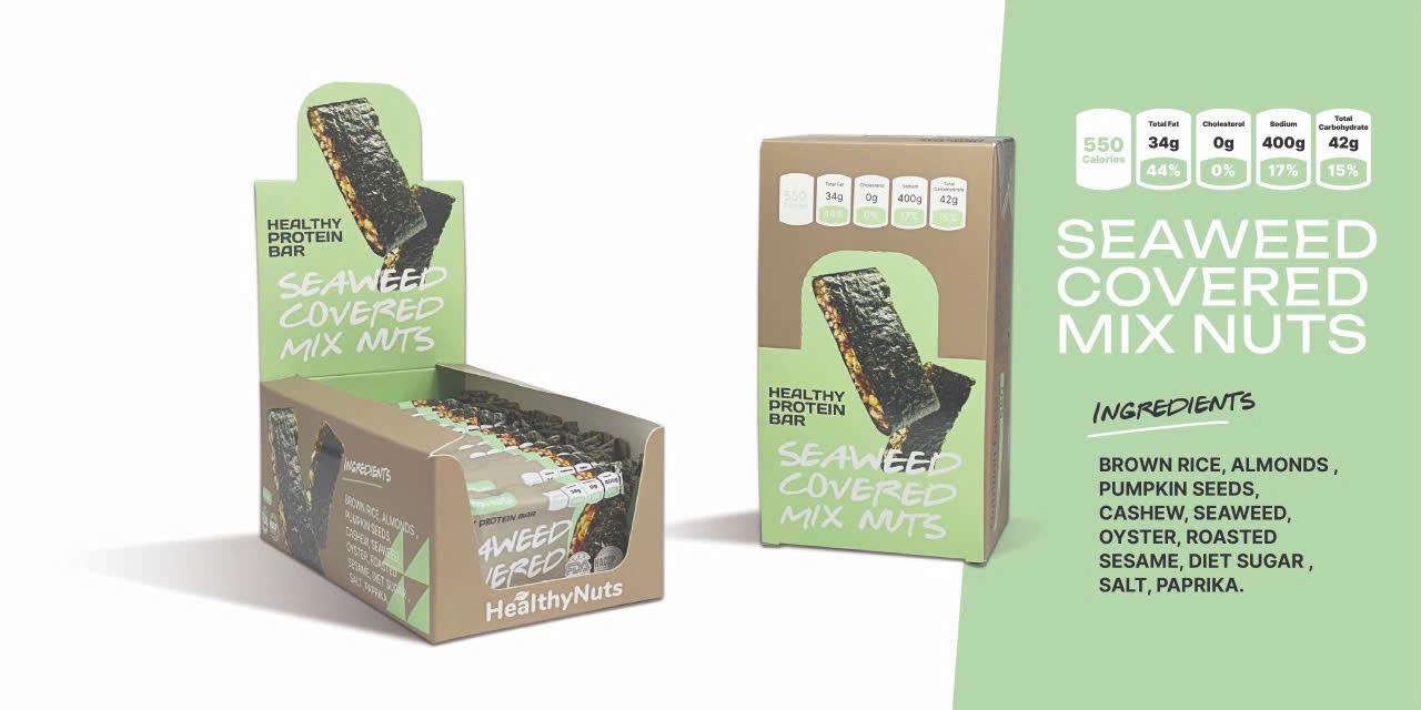 Seaweed covered Mix Nuts