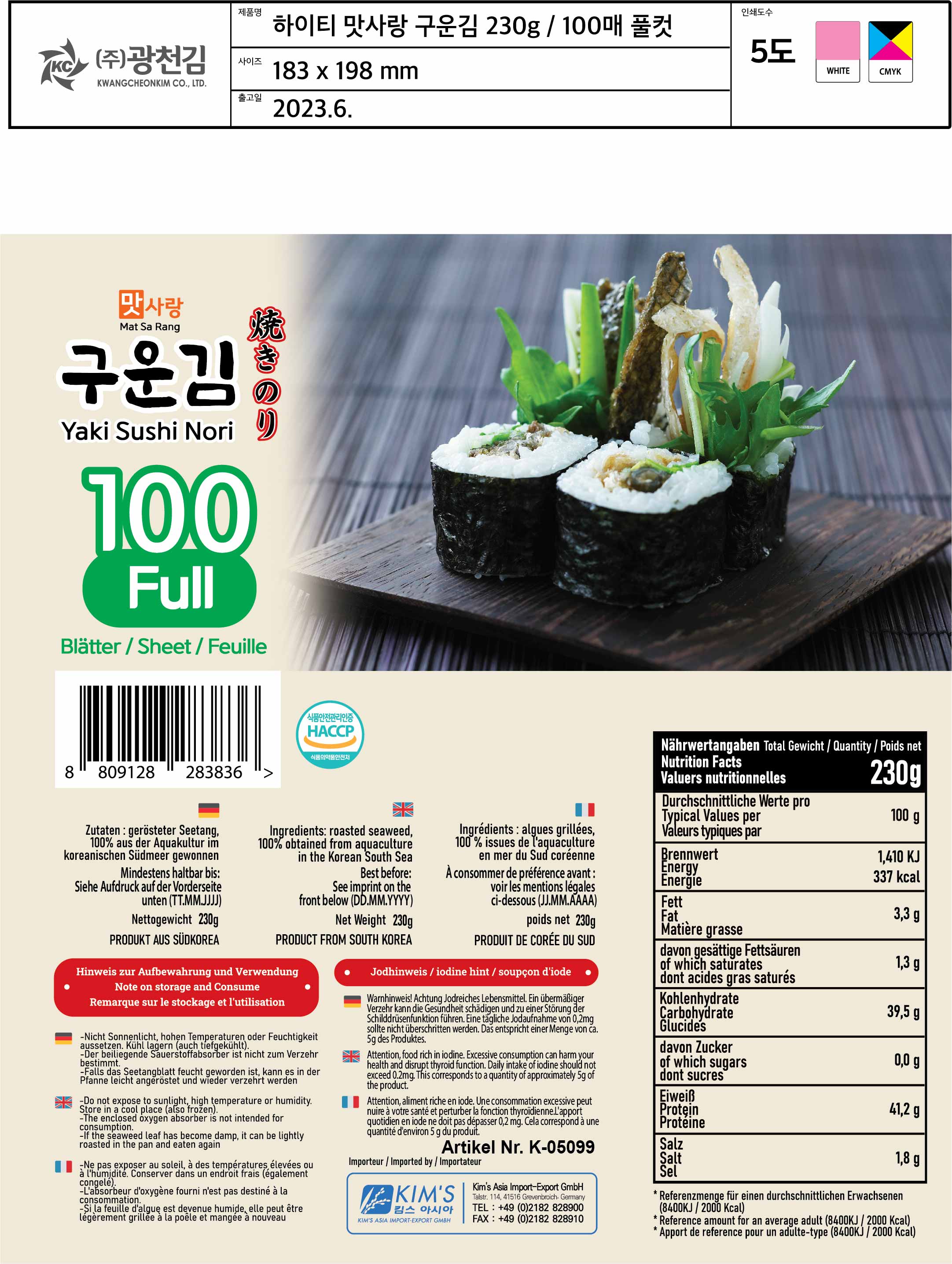Yaki Sushi Nori