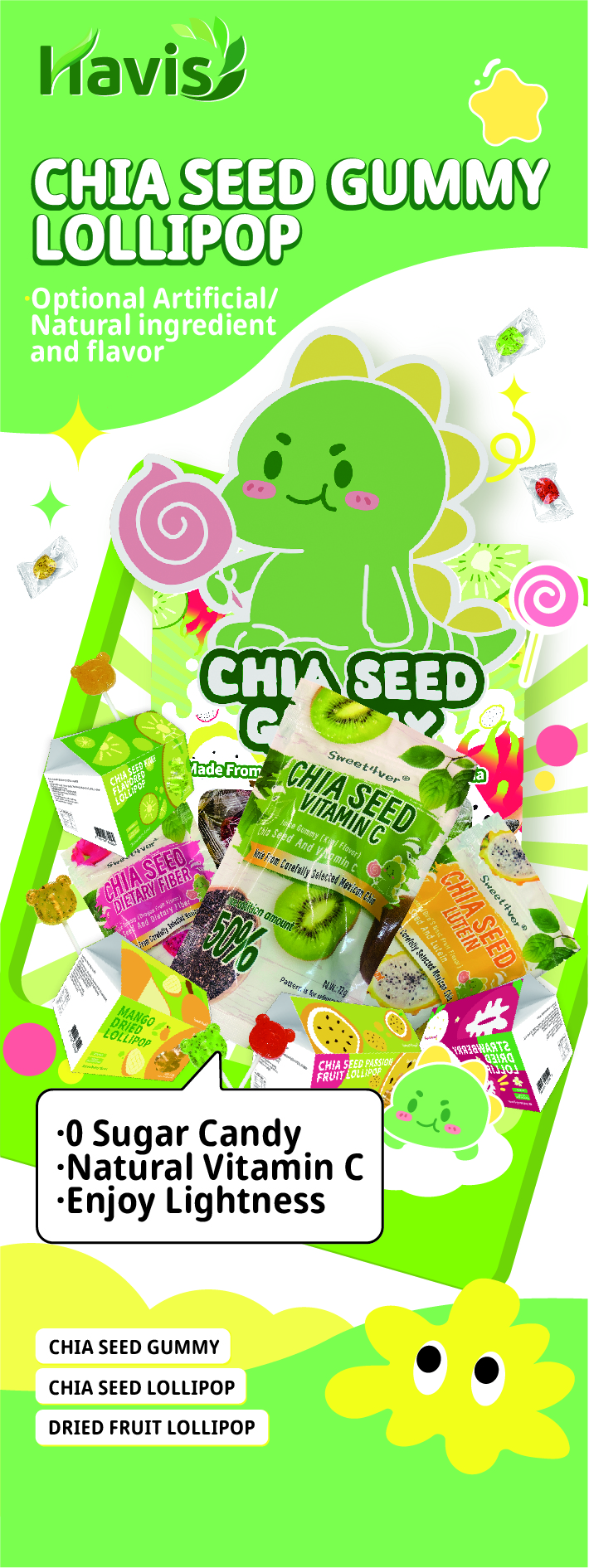 0 sugar Chia seed gummy