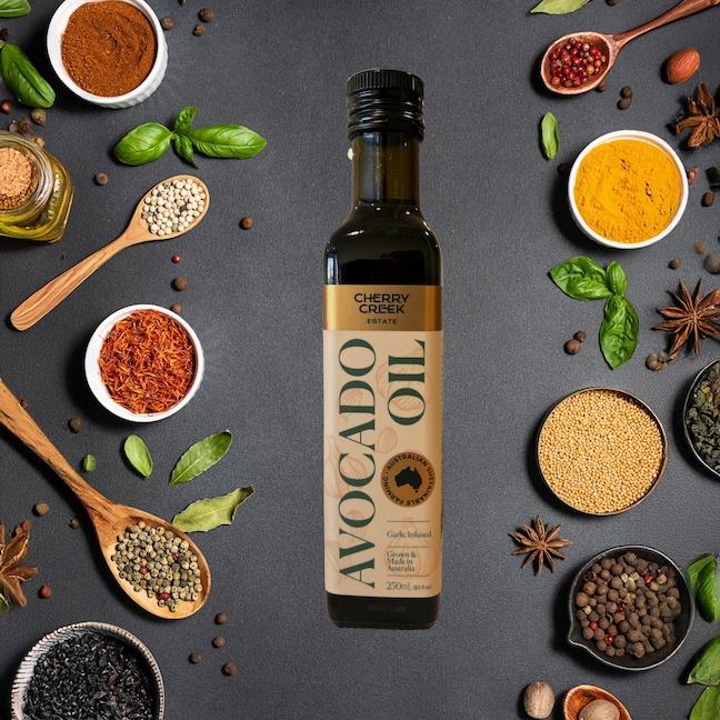 Cherry Creek Estate Garlic Infused Avocado Oil