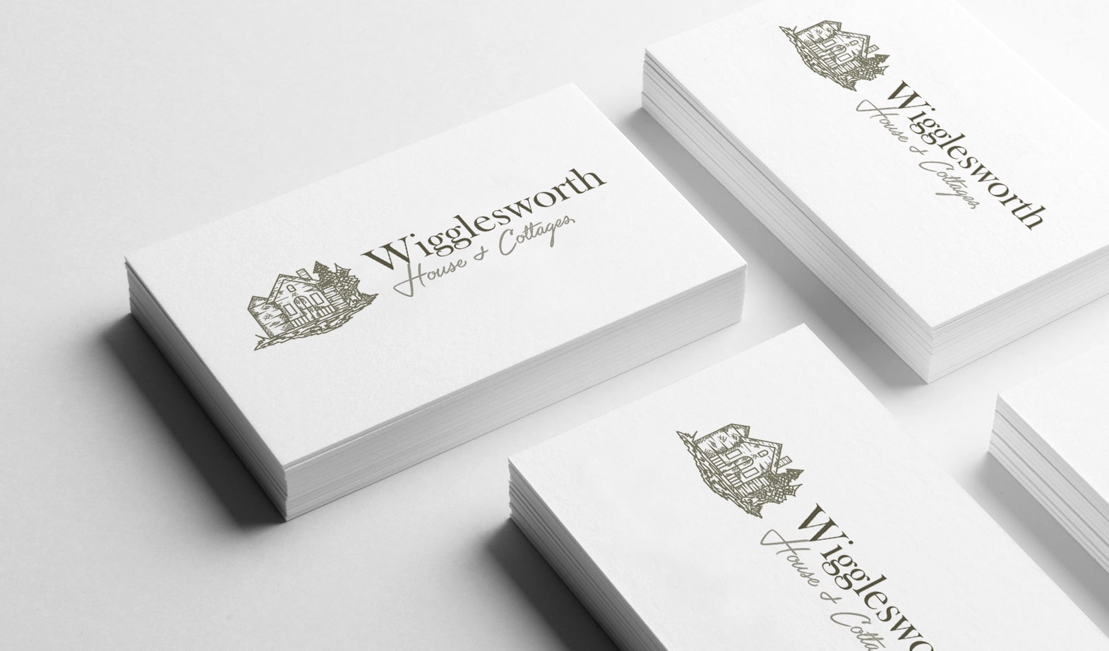 Wigglesworth House and Cottages logo design and branding