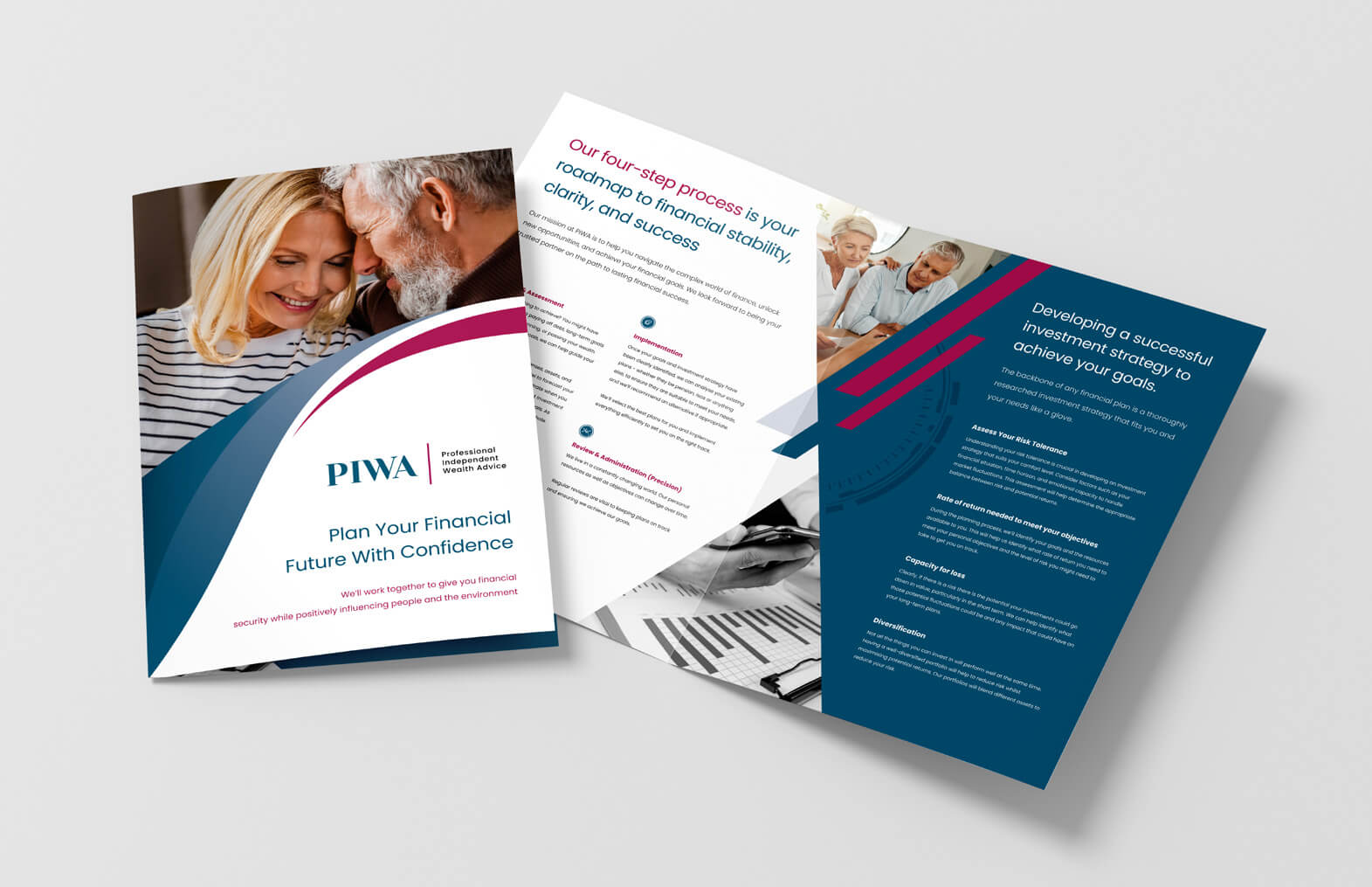 A4 folded presentation folder for PIWA