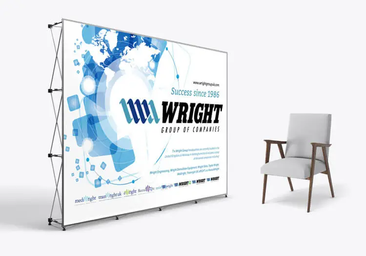 Web Design in Worksop and promotional graphics for the Wright Group of companies