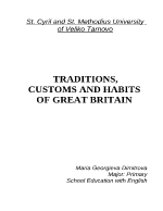 Traditions customs and habits of great britain 