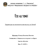 Параметри на икономическия възход на Китай