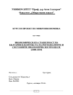 ИКОНОМИЧЕСКАТА СТАБИЛНОСТ НА БЪЛГАРИЯ В КОНТЕКСТА НА РЕГИОНАЛНИТЕ И СВЕТОВНИТЕ ИКОНОМИЧЕСКИ ПРОЦЕСИ 2000-2014