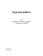 Стратегически анализ на фирма Симпатико ЕООД