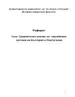 Сравнителен анализ на партийните системи на България и Португалия