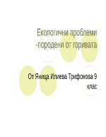 Екологични проблеми породени от горивата