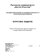 Техническа организация на индустриалните фирми