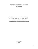 Инвестиционно проектиране в индустриално предприятие 