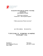 Стратегия за развитие на бизнеса