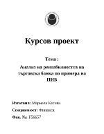 Анализ на рентабилността на ПИБ