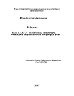 НАТО възникване структура политика стратегическа концепция роля