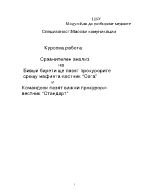 Сравнителен анализ по журналистика