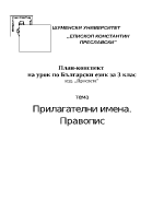 Прилагателни имена Правопис