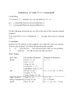 Базисни команди C++