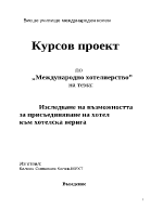 Изследване на възможността за присъединяване на хотел към хотелска верига