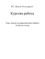 Анализ на маркетингова дейност на Spectra energy