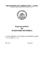 Причини за световната икономическа криза и последиците от нея