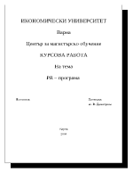 PR програма политически PR