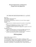 Разработка на урок за 3 клас на тема Думите в българския език