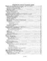 Разработени теми по Търговско право