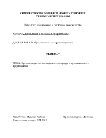 Организация на заплащането на труда в промишленото предприятие